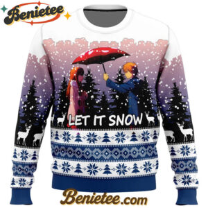 Let it Snow The Pet Girl Of Sakurasuo Ugly Christmas Sweater