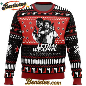 Lethal Weapon Is a Christmas Movie Ugly Christmas Sweater