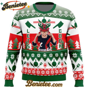 Let's Cook Food Wars Ugly Christmas Sweater
