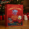 Liberty Flames 52nd Anniversary Advent Calendar 2025, Christmas Countdown Advent Calendar Gift Box with 24 Acrylic Ornaments