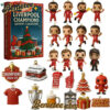 Liverpool Advent Calendar 2025, Christmas Countdown Advent Calendar Gift Box with 24 Acrylic Ornaments