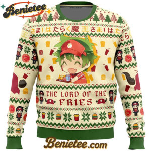 Lord of the Fries The Devil Is A Part-Timer Ugly Christmas Sweater