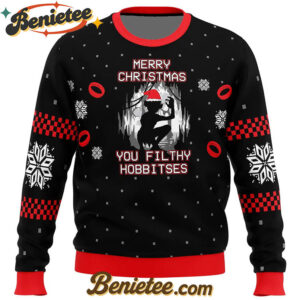 Lord of the Rings Filthy Hobitses Ugly Christmas Sweater