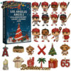 Los Angeles Angels Advent Calendar 2025 65TH ANNIVERSARY Christmas Gift, Christmas Idea, Christmas Countdown Advent Calendar Gift Box with 24 Acrylic Ornaments