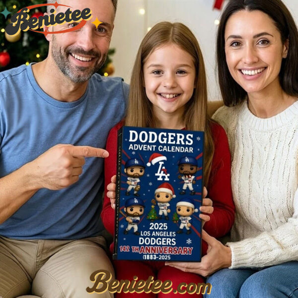 Los Angeles Dodgers 142nd Anniversary Advent Calendar 2025, Christmas Countdown Advent Calendar Gift Box with 24 Acrylic Ornaments