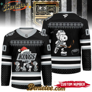 Los Angeles Kings - Premium NHL Peanuts Snoopy Hockey Jersey Ver 2