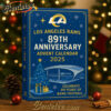 Los Angeles Rams 89th Anniversary Advent Calendar, Christmas Countdown Advent Calendar Gift Box with 24 Acrylic Ornaments