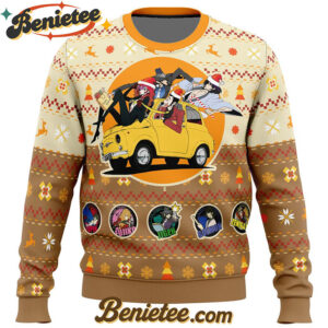 Lupin the 3rd Happy Trip Ugly Christmas Sweater