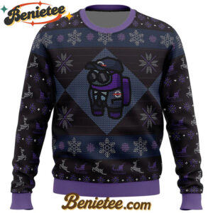 MIRA Security Guard Among Us Ugly Christmas Sweater
