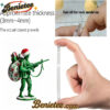 MISSION CHRISTMAS - Green Army Men Advent Calendar, Christmas Countdown Advent Calendar Gift Box with 24 Acrylic Ornaments