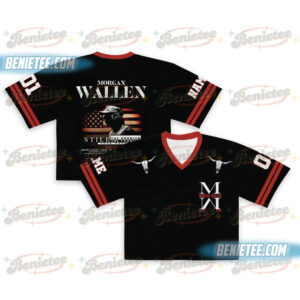 Custom Morgan Wallen Still The Problem Tour 2026 Crotop Mesh Football, Morgan Wallen Country Music Crotop Mesh Football