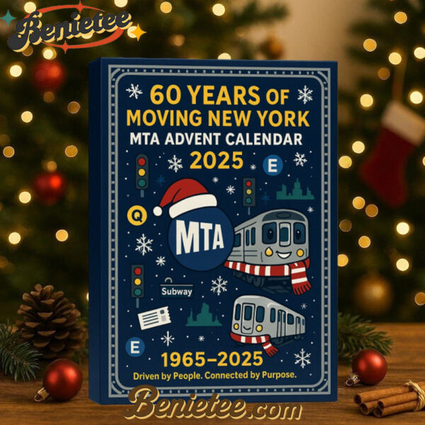 MTA 60th Anniversary Advent Calendar, Christmas Countdown Advent Calendar Gift Box with 24 Acrylic Ornaments