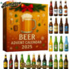 MUST-HAVE Beer Whiskey Advent Calendars, Christmas Countdown Advent Calendar Gift Box with 24 Acrylic Ornaments