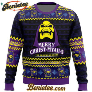 MYAH-rry Christ-MYAHs He-Man Ugly Christmas Sweater