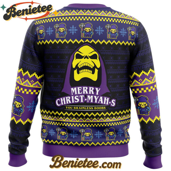 MYAH-rry Christ-MYAHs He-Man Ugly Christmas Sweater