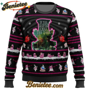 Mad Hatter Alice In Wonderland Ugly Christmas Sweater