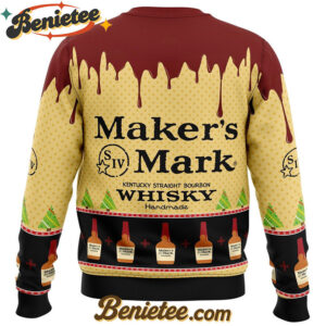 Maker's Mark Whisky Ugly Christmas Sweater