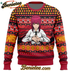Makima Chainsaw Man Ugly Christmas Sweater