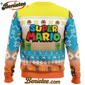 Mario Adventure of Mario Bros Ugly Christmas Sweater