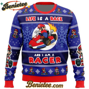 Mario Kart Racer Super Mario Bros. Ugly Christmas Sweater