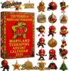 Maryland Terrapins Advent Calendar 2025, Christmas Countdown Advent Calendar Gift Box with 24 Acrylic Ornaments
