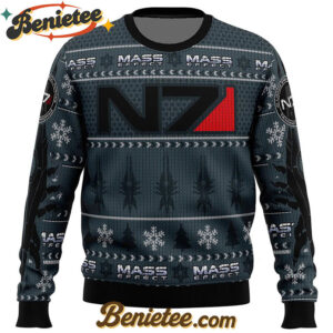 Mass Effect N7 Ugly Christmas Sweater