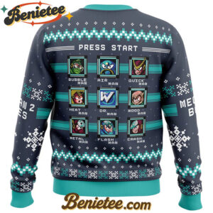 Mega Man 2 Bosses Ugly Christmas Sweater