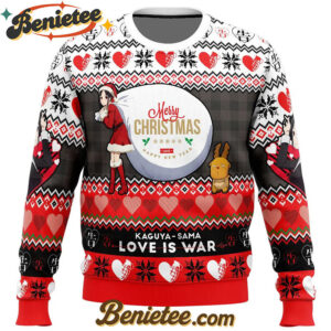 Merry Christmas And Happy New Year Kaguya-Sama Love Is War Ugly Christmas Sweater