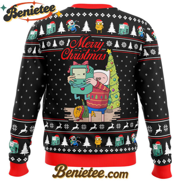 Merry Christmas BMO Finn Aventure TimeUgly Christmas Sweater