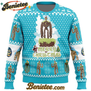 Merry Christmas Castle in the Sky Ugly Christmas Sweater