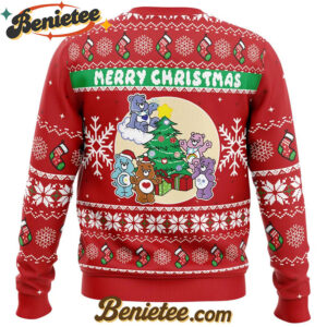Merry Christmas Faux This Care Bears Ugly Christmas Sweater