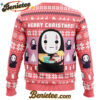 Merry Christmas No Face Spirited Away Ugly Christmas Sweater