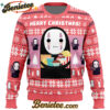 Merry Christmas No Face Spirited Away Ugly Christmas Sweater