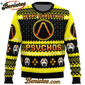Merry Christmas Psychos Borderlands Ugly Christmas Sweater