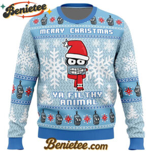 Merry Christmas Ya Filthy Animal Futurama Ugly Christmas Sweater