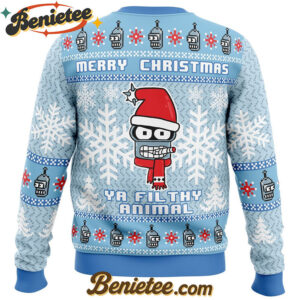 Merry Christmas Ya Filthy Animal Futurama Ugly Christmas Sweater
