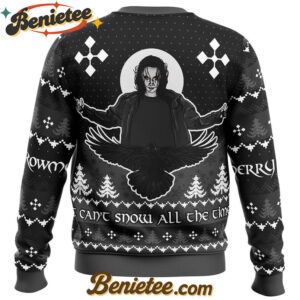 Merry Crowmas The Crow Ugly Christmas Sweater