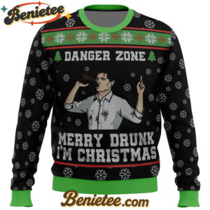 Merry Drunk I'm Christmas Sterling Archer Black Ugly Christmas Sweater