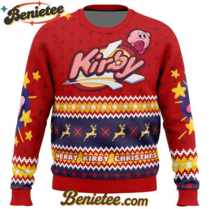 Merry Kirby Christmas Kirby Ugly Christmas Sweater