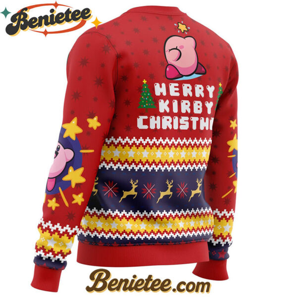 Merry Kirby Christmas Kirby Ugly Christmas Sweater
