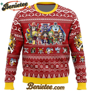 Merry Mugiwara Pirates One Piece Ugly Christmas Sweater