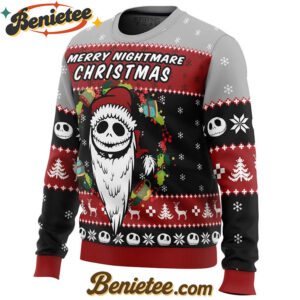 Merry Nightmare The Nightmare Before Christmas Ugly Christmas Sweater