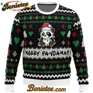 Merry Pandamas Ugly Christmas Sweater