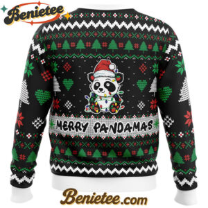 Merry Pandamas Ugly Christmas Sweater