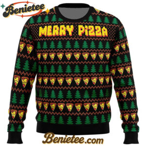 Merry Pizza Ugly Christmas Sweater