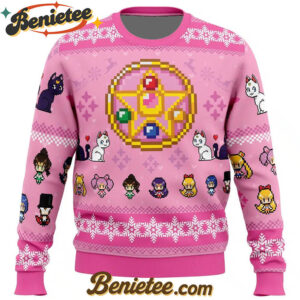 Merry Senshi Sailor Moon Ugly Christmas Sweater