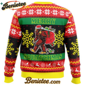 Merry Squatchmas Ugly Christmas Sweater