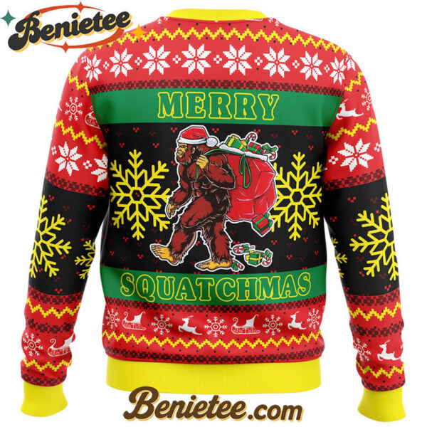 Merry Squatchmas Ugly Christmas Sweater