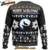 Merry Wolfmas Wolf Ugly Christmas Sweater