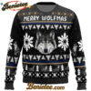 Merry Wolfmas Wolf Ugly Christmas Sweater